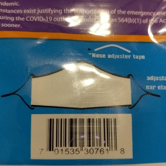 3 pack of 3 layer face mask - Picture 3 of 5